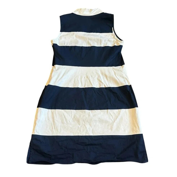Sail to Sable STS Navy White Stripe Dress Sleeveless Sheath Size Small Women's - Picture 6 of 10
